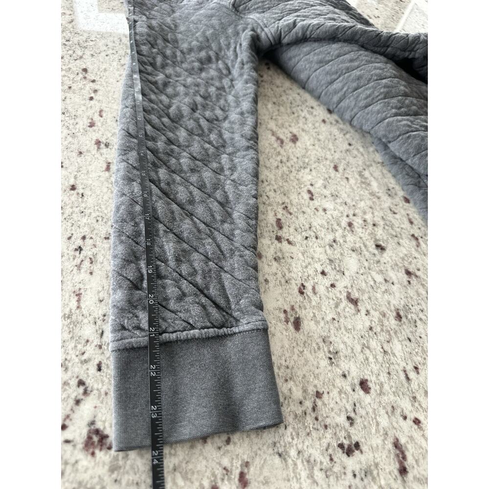 Patagonia Gray Quilted Knit Collared Organic Cotton Pullover Sweater Men's M - Picture 8 of 8